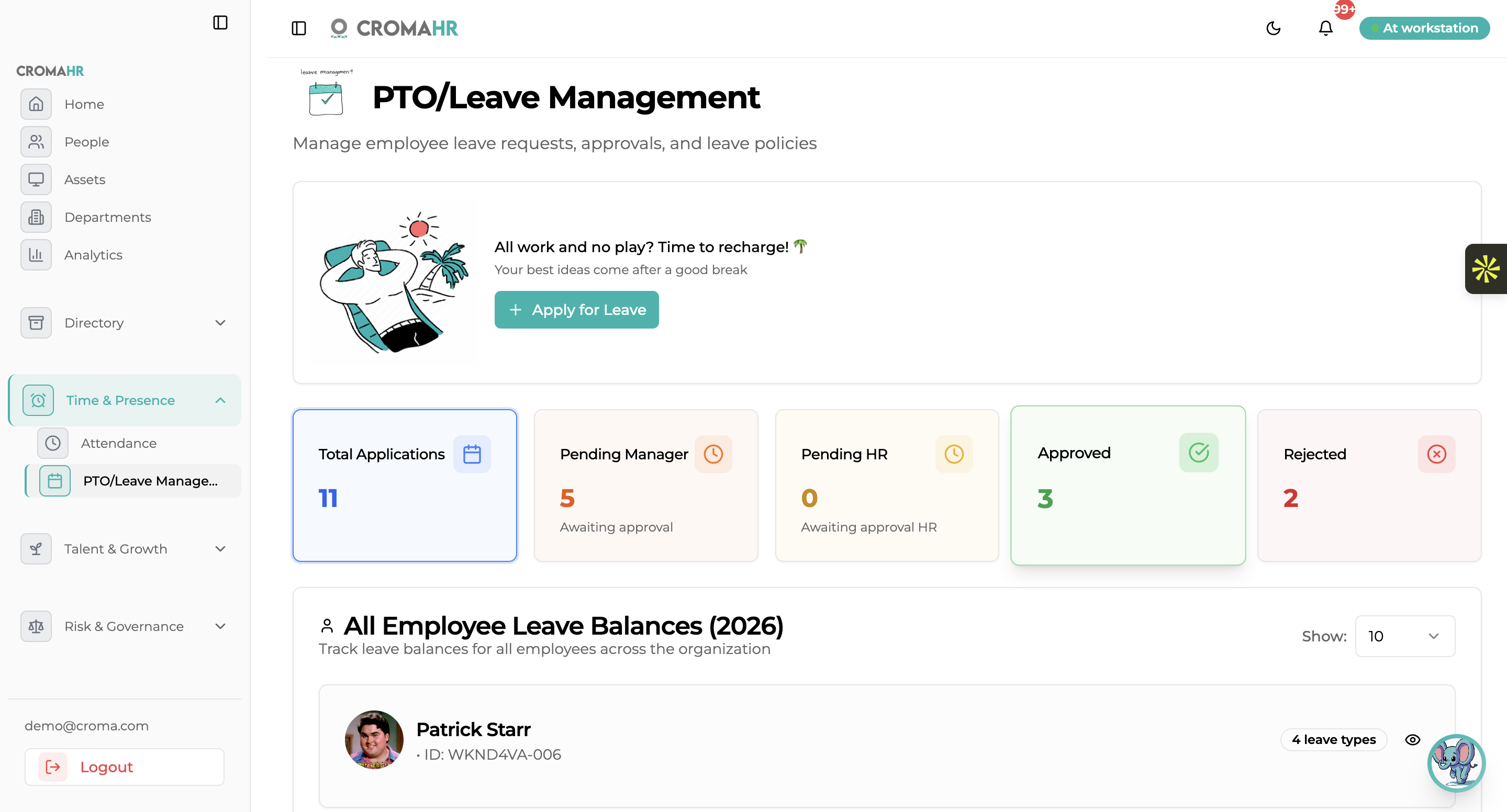 PTO and leave management